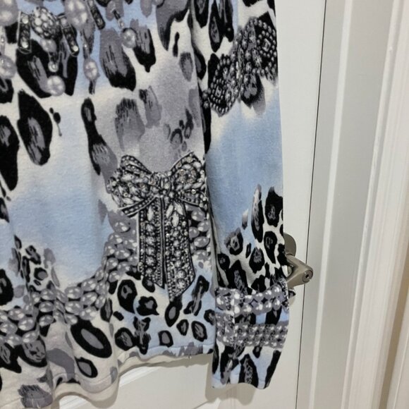 Crystal Studded Cache Sweater - Picture 5 of 5